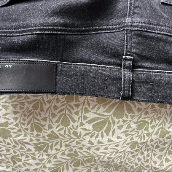 AMIRI Black Distressed Slim Jeans - Picture 5 of 5